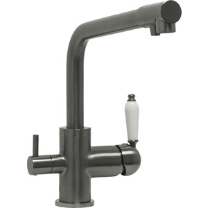 Смеситель для кухни Seaman Barcelone с подключением фильтра, черный (SSL-5385-NM)