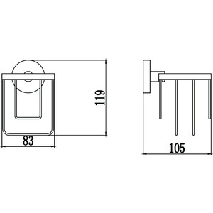 Держатель освежителя Savol серия 87 хром (S-008733)