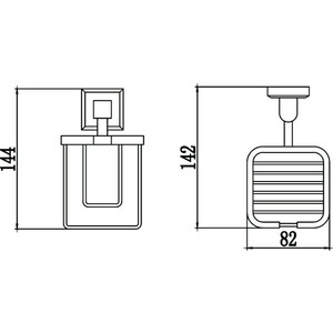 Держатель освежителя Savol серия 95 хром (S-009533)