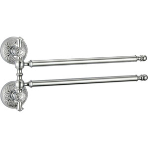 Полотенцедержатель поворотный Savol серия 58а двойной, хром (S-005802A)