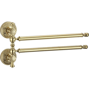 Полотенцедержатель поворотный Savol серия 58b двойной, золото (S-005802B)