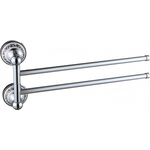 Полотенцедержатель поворотный Savol серия 68а двойной, хром (S-06802A)