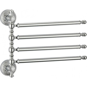 Полотенцедержатель поворотный Savol серия 58а четверной, хром (S-005804A)