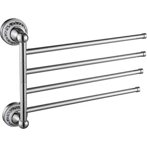 Полотенцедержатель поворотный Savol серия 68а четверной, хром (S-06804A)