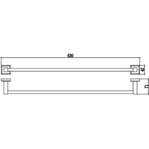 Полотенцедержатель Savol серия 95 хром (S-609524)