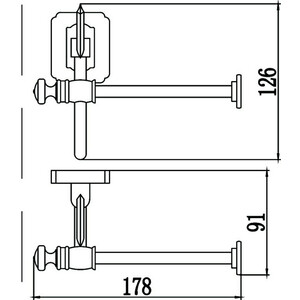 Держатель туалетной бумаги Savol серия 64 бронза (S-006452)