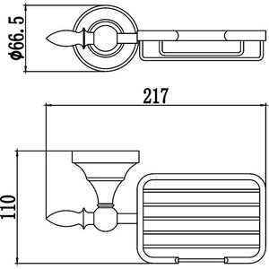 Мыльница Savol серия 68а хром (S-06832A)