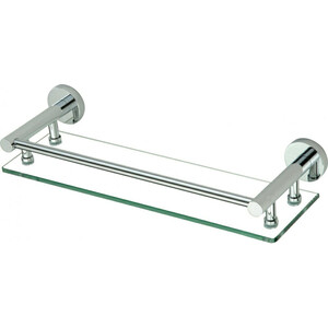 Полка стеклянная Savol серия 87 40 см, хром (S-408791)