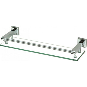 Полка стеклянная Savol серия 95 40 см, хром (S-409591)
