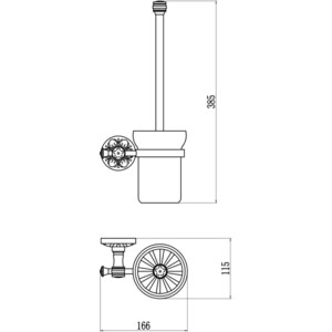 Ершик для унитаза Savol серия 58с бронза (S-005894C)