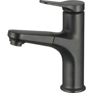Смеситель для раковины D-Lin с выдвижной лейкой, черный (D158367-A )