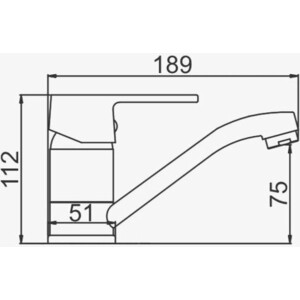 Смеситель для раковины D-Lin хром (D151362-6)
