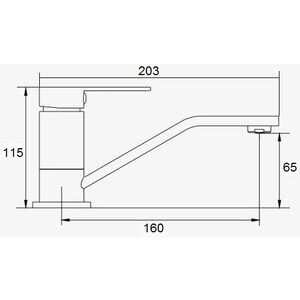 Смеситель для раковины D-Lin хром (D151368)