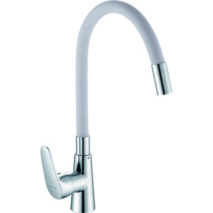 Смеситель для кухни D-Lin с гибким изливом, серый (D155302-2)