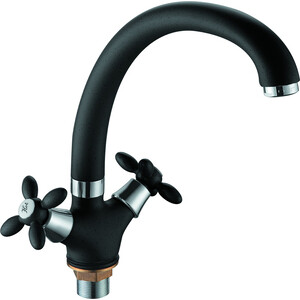 Смеситель для кухни D-Lin черный (D153808-A)