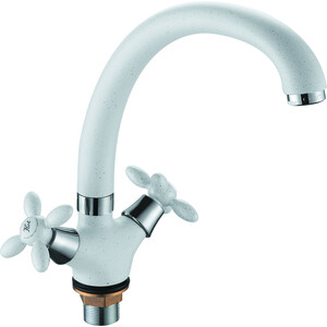 Смеситель для кухни D-Lin белый (D153808-C)