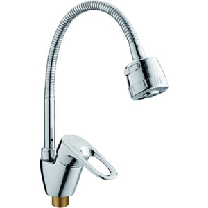 Смеситель для кухни D-Lin с гибким изливом, хром (D150404-T)