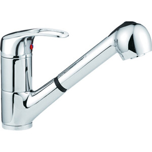 Смеситель для кухни D-Lin с выдвижной лейкой, хром (D158409)