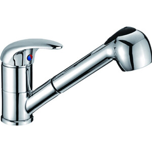 Смеситель для кухни D-Lin с выдвижной лейкой, хром (D158352)