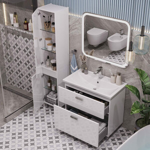 Зеркало Sanstar Varna 60х70 подсветка, сенсор, белое (318.1-2.4.1.)