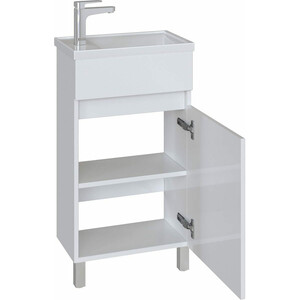 Тумба под раковину Sanstar Квадро 45х25 белая (123.1-1.4.1.)