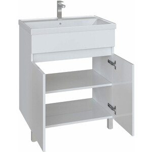 Тумба под раковину Sanstar Квадро 70х45 белая (125.1-1.4.1.)