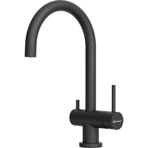 Смеситель для кухни Omoikiri Yamada-BL-P с подключением фильтра, черный (4974226)