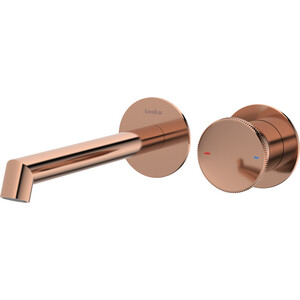 Смеситель для раковины Teska Arte встраиваемый, розовое золото (E5509)