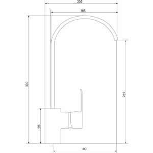 Смеситель для кухни Славен Город хром (СЛ-ОД-К29)