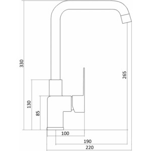 Смеситель для кухни Славен Коттедж хром (СЛ-ОД-Н22)