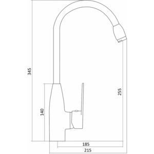 Смеситель для кухни Славен Коттедж хром (СЛ-ОД-Ф29)