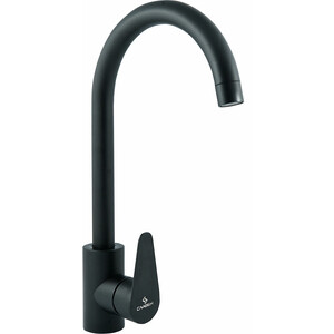 Смеситель для кухни Славен Сталь черный (СЛ-ОД-Ж27)