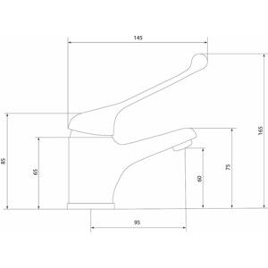 Смеситель для раковины Славен Хирург хром (СЛ-ОД-Х10)