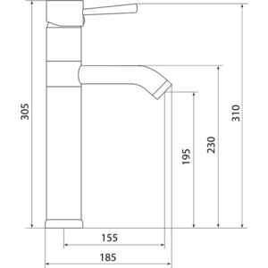 Смеситель для раковины Славен Город хром (СЛ-ОД-Д11)
