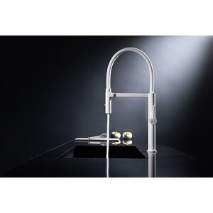 Смеситель для кухни Paulmark Leader белый матовый (Le214101-431)