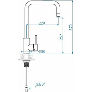 Смеситель для кухни Alveus Dual с подключением фильтра, белый (1139810)