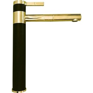 Смеситель для кухни Alveus Zina черный/золото (1136509)