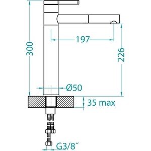 Смеситель для кухни Alveus Zina черный/золото (1136509)