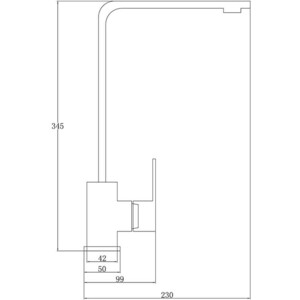 Смеситель для кухни ZorG Steel Hammer нержавеющая сталь (SH 5104 INOX)