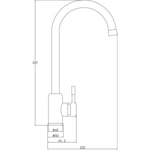 Смеситель для кухни ZorG Steel Hammer нержавеющая сталь (SH 5188 INOX)