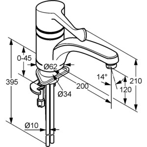 Смеситель для кухни Kludi Medi Care хром (349080524)