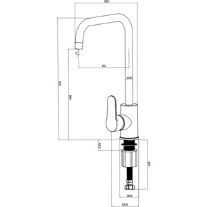 Смеситель для кухни Milardo Poli хром (POLSBL0M05)