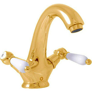 Смеситель для раковины Rav Slezak Morava retro золото (MK528.5Z)
