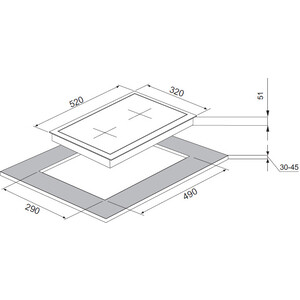 Газовая варочная панель Kuppersberg FG 33 B