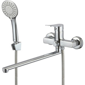 Смеситель для ванны Milardo Demi универсальный, глянцевый хром (DEMSB00M10)