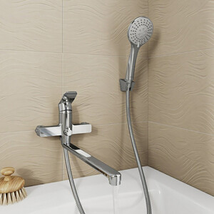 Смеситель для ванны Milardo Demi универсальный, глянцевый хром (DEMSB00M10)