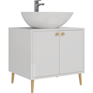 Тумба под раковину Dreja Luno 60х50 белый глянец (99.2001)