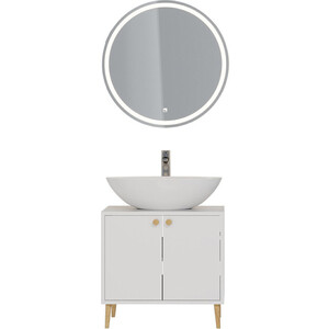 Мебель для ванной Dreja Luno 60х50 белый глянец