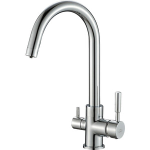 Смеситель для кухни ZorG Steel Hammer SH 713 CR с подключением фильтра, хром