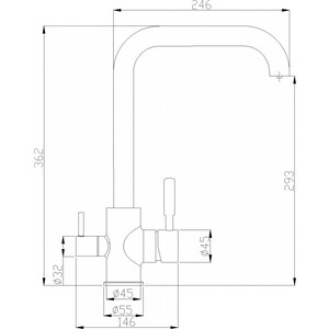 Смеситель для кухни ZorG Steel Hammer SH 715 BRONZE с подключением фильтра, бронза